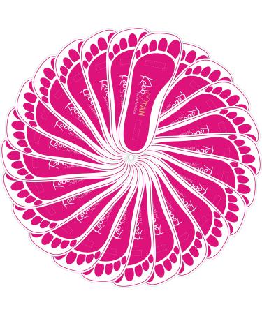 200 Pairs(400feets) Spray Tan Feet Pads Protectors in Pink Color For Sunless Spray Tanning