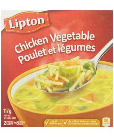 Lipton Soup Mix Noodle with Chicken Vegetable 117 GR 24 Count Chicken Noodle Chicken Vegetable 117 g (Pack of 24)