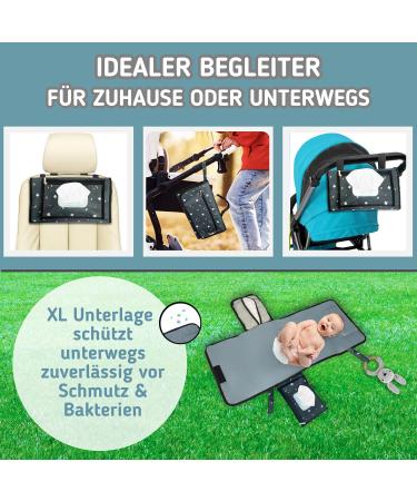 Buy Bubenherz XL Diaper Pocket | Comfort Hygiene Wrap & Non-Slip Wet Cloth | Diaper Bag Organizer for All Sizes - Greybear - Buy Online on SooperMarket.com