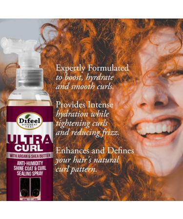 Difeel Ultra Curl Sealing Spray 8 oz - Hair Treatment for Curly Hair Anti-Frizz and Humidity-Proof - Buy Online on SooperMarket.com