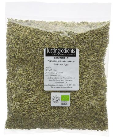 JustIngredients Essentials Organic Fennel Seeds 250g 250 g