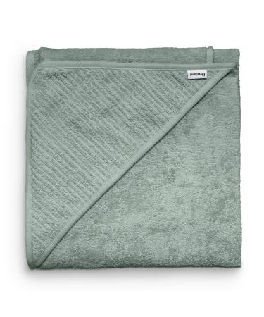 Ehrenkind hooded towel |Baby towel with hood made of cozy soft organic cotton |Bath towel in 100x100 cm |Jade |Bathing towel children |As a baby initial equipment newborn or baby gift
