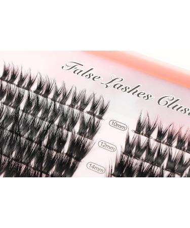 Natural Long Individual False Eyelashes Set | 10-16mm Volume Cluster Lashes for Dramatic Looks | Soft Wide Stem DIY Eyelash Extensions - Buy Online on SooperMarket.com