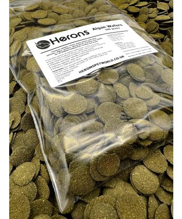 HERONS Spirulina Algae Wafers 200g - Sinking Wafers for Bottom-Feeding Fish - Fiber-Rich Immune Support - Buy Online on SooperMarket.com
