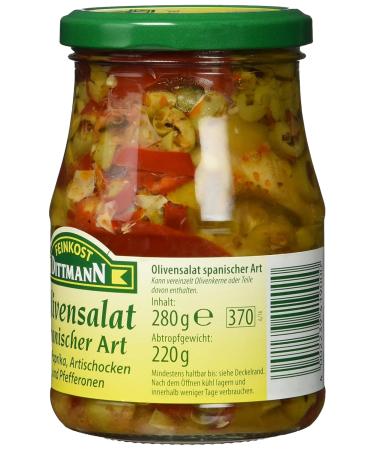 Feinkost Dittmann Spanish-Style Olive Salad - 280g Glass Jar | Premium International Shipping - Buy Online on SooperMarket.com