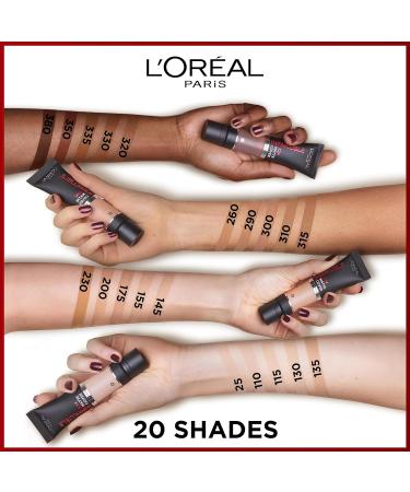L'Oreal Paris Infallible 32H Matte Cover Liquid Foundation SPF 25 with Niacinamide | Shade 110 | 30ml - Buy Online on SooperMarket.com