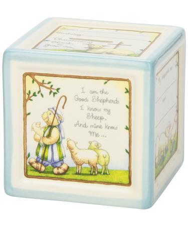 Child to Cherish Blue Christening Block - Personalized Baptism Gift - Buy Online on SooperMarket.com