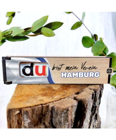 Hamburg you are my club - chocolate bar gift box incl. Duplo - Hamburg fan Hamburg gifts Hamburg gift Hamburg fan articles gift for Hamburg city lovers & fans with skyline sport: Hamburg