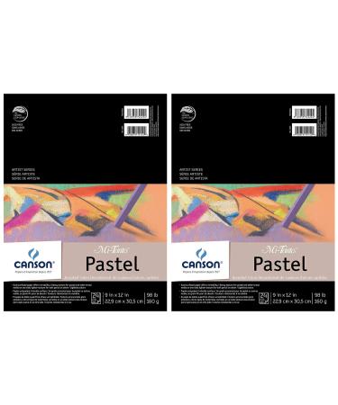 2-Pack - Mi-Teintes Pastel Pad Assorted Colors 9 x 12 Fold Over