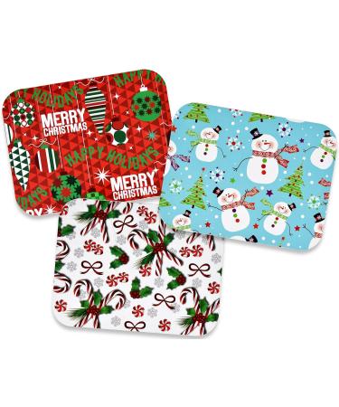 36 Count Christmas Tin Foil Containers with Lid Covers - Holiday Designs for Cookies & Treats - Disposable Food Storage Pans for Parties - Buy Online on SooperMarket.com