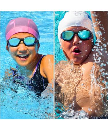 Bezetee UV Protection Swimming Goggles - Anti-Leak Adjustable Silicone Eyewear for Adults & Youth - Includes Case - Buy Online on SooperMarket.com