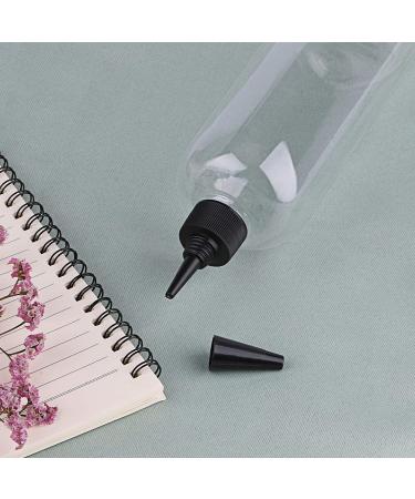 2 Pack 16.9oz Hair Color Applicator Bottles - PET Plastic Squeeze Bottles for Hair Dye - Refillable and Transparent - Clear/black Cap - Buy Online on SooperMarket.com