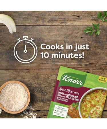 Knorr Sopa Mexicana/Dry Soup Mix - Chicken with Rice Flavor | No Artificial Flavors | 2.4 OZ 12 Count - Buy Online on SooperMarket.com