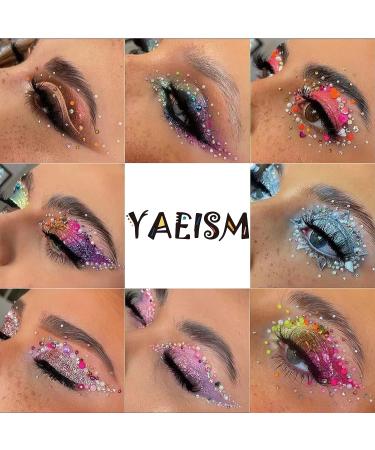 YAEISM 2000PCS Flatback Pearls Rhinestones | Multi Size Pearls for Nails | Nail Art & DIY Decoration Kit with Pickup Pencil and Tweezer (White AB) - Buy Online on SooperMarket.com
