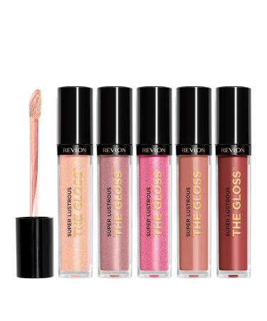 Revlon Super Lustrous Lip Gloss Set - 5 Piece Gift Set with High Shine Cream & Pearl Finishes - Buy Online on SooperMarket.com