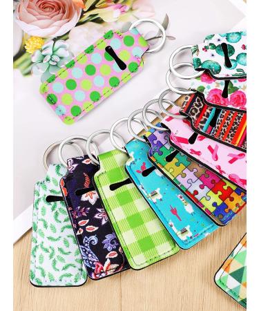 40-Piece Neoprene Chapstick Holder Keychains - Vibrant Lip Balm Pouch Lanyards for Women - Buy Online on SooperMarket.com