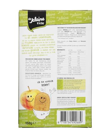 Organic Vegan Spelled Cookies for Toddlers | 10 x 150g | Additive-Free Baby Snack in Practical Portion Packs - Buy Online on SooperMarket.com