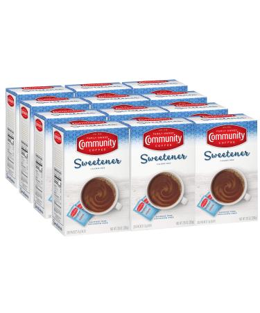 Community Coffee Blue Sweetener Packets 2 400 Count (200 Count Pack of 12) 2400 Count (Pack of 1) Blue