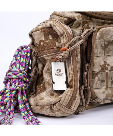 TACRAY Emergency Whistle Survival Loud | Three-Tube Silver Whistle for Safety, Survival, Hiking, Camping, Child Safety, Pets Training - Buy Online on SooperMarket.com