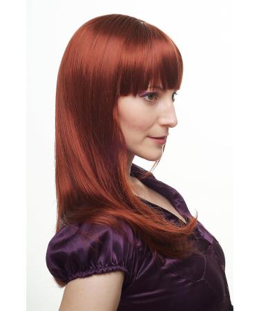WIG ME UP 3114-350 Ladies Wig - Long Straight Red Copper Hair with Bangs | International Shipping Available - Buy Online on SooperMarket.com