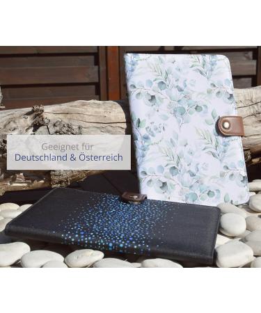 Love My Baby Mother Pass Cover | Document Bag for German Mother Pass | U-Booklet Organizer with Magnetic Lock & 7 Subjects | Eucalyptus (White-Mint) - Buy Online on SooperMarket.com