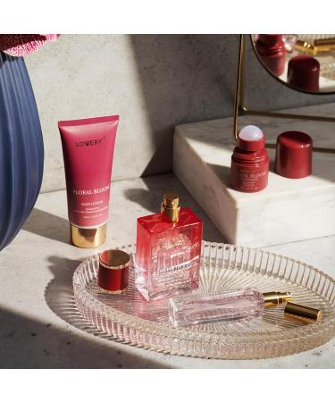Womens Valentines Gifts Floral Bloom Perfume Set 4 in 1 Womens Perfume & Deodorant Eau de Parfum Fragrance Sets - Perfumes for Women Gift Set with Antiperspirant Stick Body Lotion & Mini Perfume - Buy Online on SooperMarket.com