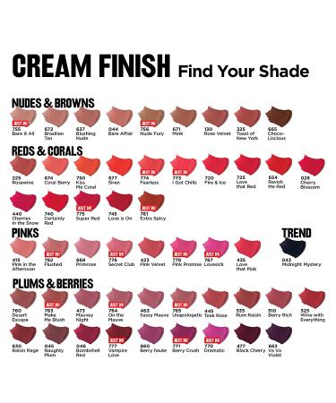 Revlon Super Lustrous Lipstick Creme 325 Toast of New York - 0.15 oz | Rich Color & Smooth Finish - Buy Online on SooperMarket.com