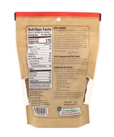 Bob's Red Mill Organic Red Quinoa - Whole Grain 13 oz | Nutritious Superfood - Buy Online on SooperMarket.com