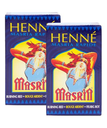 Hennedrog - Henna Masria fiery red 2-pack - plant-based hair dye in red 2 x 85 g