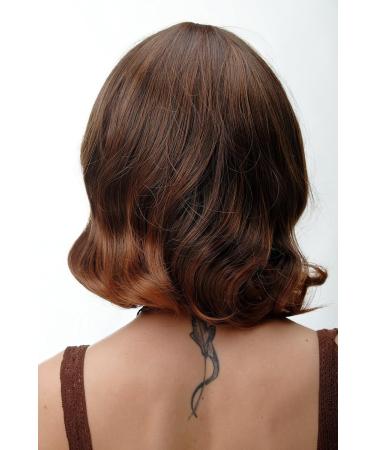 Buy WIG ME UP 2384-2T30 Short Wavy Ladies Wig - Dark Brown with Reddish Brown Tips - International Shipping Available - Buy Online on SooperMarket.com
