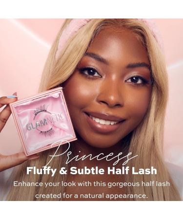 Glamnetic Princess Magnetic Eyelashes & Cocoa Dreams Eyeliner Set | 60 Wears, Reusable Faux Mink Lashes with Brown Waterproof Liner Pen - Buy Online on SooperMarket.com