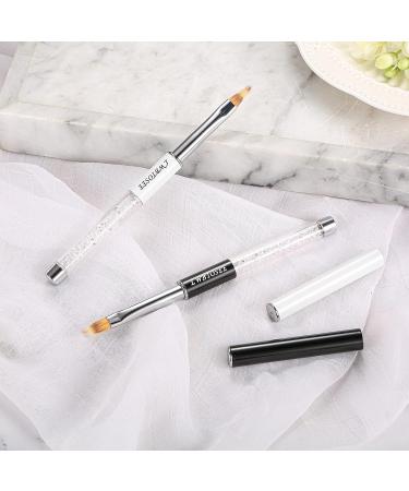 5PCS Nail Ombre Brush Set | Gradient Color Rhinestone Crystal Nail Art Painting Pen | Manicure Tools in Gold - Buy Online on SooperMarket.com