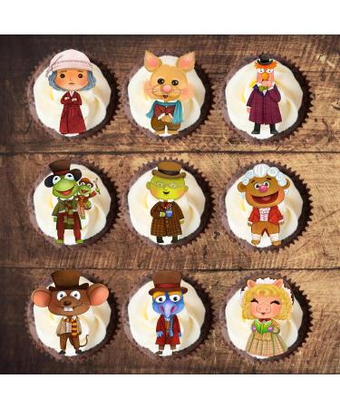 PRECUT Christmas Carol Cupcake Toppers Edible Christmas Cake Decorations Christmas Decorations Christmas Muppets Cake Topper (12) - Buy Online on SooperMarket.com