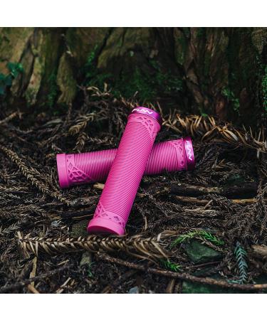 Fun Hilt Mountain Bike Handlebar Grips - Lightweight & Ergonomic - Pink MTB/BMX Grips with Single Lock On Clamp - Buy Online on SooperMarket.com