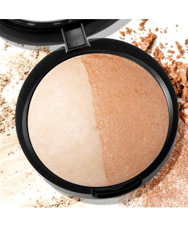 LAURA GELLER NEW YORK Baked Original Low Glow Illuminating Highlighter Duo, French Vanilla/Portofino
