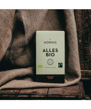 J. Hornig Organic & Fair Trade Ground Coffee 500g Intensive Aroma & Strong Taste for Filter Coffee French Press & Espresso | All Bio Certified - Buy Online on SooperMarket.com