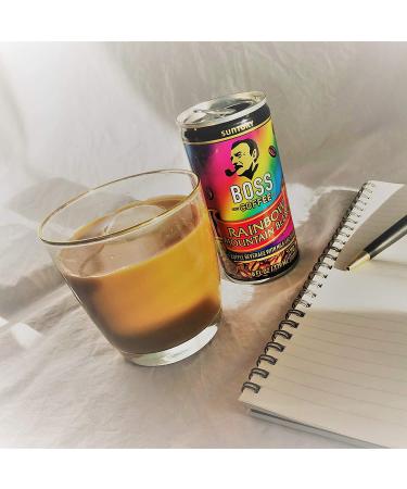 BOSS Coffee by Suntory Rainbow Mountain Blend Flash Brew 6oz 12 Pack - Imported Japanese Espresso Doubleshot, Ready to Drink, Contains Milk - Gluten-Free - Buy Online on SooperMarket.com