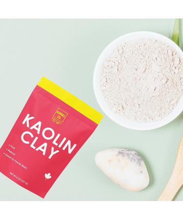 100% Natural White Kaolin Clay Powder - Pure Cosmetic Grade (8oz) Made in USA for Personal Care - Buy Online on SooperMarket.com