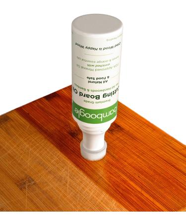 Bamboogle Food Grade Mineral Oil For Cutting Boards - No Mess Cutting Board Oil With Easy Applicator 5 Fl. Oz.