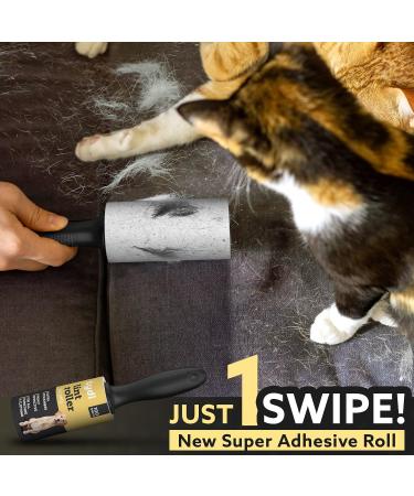 Tydi Pet Lint Rollers - 500 Sheets of Lint Roller Refills & 2 Handles - 100 Sheets per Sticky Clothes Roller - Lint Rollers for Pet Hair - Reusable Lint Roller for Clothes - Fluff Remover for Clothes 2 Handles + 500 Sheets - Buy Online on SooperMarket.com