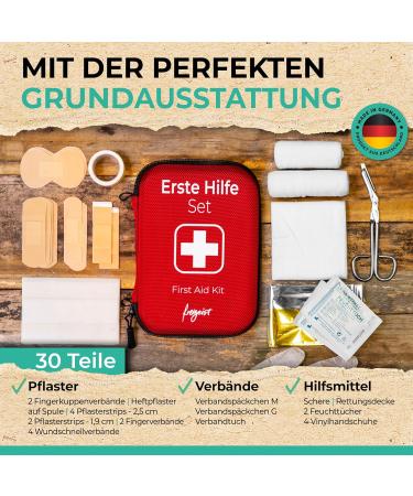 First Aid Set for Outdoor Adventures - Includes DIN 13167 Burncare & Emergency Pipe | Perfect for Hiking Biking & Travel - Buy Online on SooperMarket.com