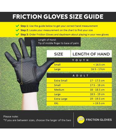 Friction Gloves - Ultimate Frisbee Gloves - Rubberized Palm & Fingers for Amazing Grip in All Conditions - Play Your Best in Any Weather Adult XS - Buy Online on SooperMarket.com