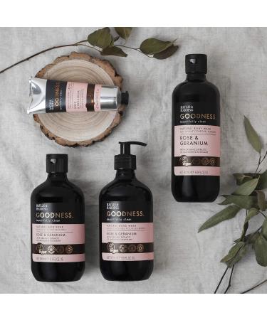 Baylis & Harding Goodness Rose & Geranium Toiletries Bundle - 6 x 500ml Hand Wash & Bath Soak - Vegan Friendly Hand & Bath Bundle - Buy Online on SooperMarket.com