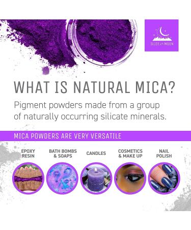 Sparkle White Pearl Mica Powder 0.42oz - Slice of the Moon | Natural Mineral for Epoxy Resin, Nail Polish, Soaps, Bath Bombs & Art Projects - Buy Online on SooperMarket.com