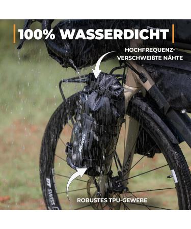 ROVATIV Bikepacking Forging Pack IT - 4.5L Waterproof Bicycle Fork Pocket & DRY BAG with Universal Holder | Shop Internationally - Buy Online on SooperMarket.com