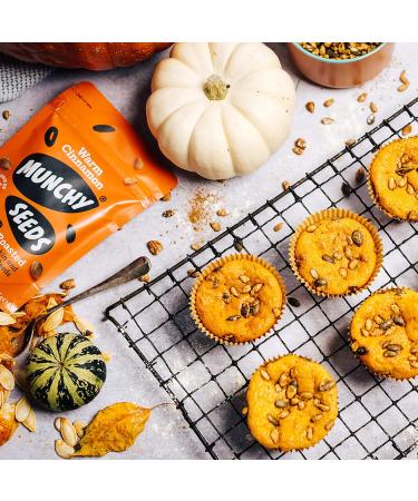 MUNCHY SEEDS Warm Cinnamon Sunflower Pumpkin Protein Snack - 125g Vegan Plant-Based Fibre & Vitamin E, Sweet & Delicious Snack for Kids - Add to Cereal, Porridge, or Yoghurt - Sharing Pack - Buy Online on SooperMarket.com
