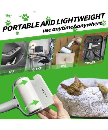 Extra Sticky Lint Roller for Animal Hair - 300 Sheets 2 Handles & 5 Refills | Ideal for Clothing Furniture & Carpet - Buy Online on SooperMarket.com