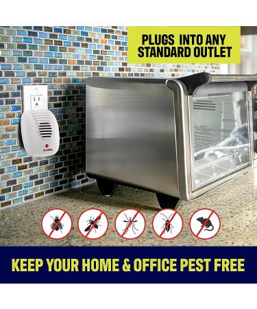 Bell + Howell Ultrasonic Pest Repeller Home Kit (Pack of 4) - Pest Repellent for Home, Bedroom, Office, Kitchen, Warehouse, Hotel - Safe for Humans and Pets - Buy Online on SooperMarket.com