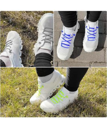 NDTEZUGT 3 Pairs Elastic Shoe Laces - Replacement Laces for On Cloud Stretch Shoes - Black, White, Gray - Buy Online on SooperMarket.com