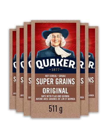 Quaker Super Grains Hot Cereal Multi-Pack 511g (Pack of 6) Super Grains 3.07 kg (Pack of 1)